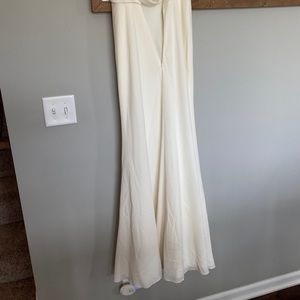 Jenny Yoo bridesmaids Capri dress in Ivory